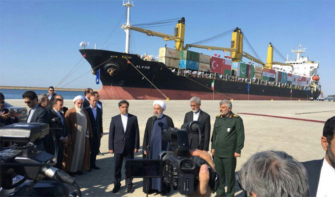 Hassan Rouhani inaugurates Chabahar port Hassan Rouhani inaugurates Chabahar port- India TV Hindi