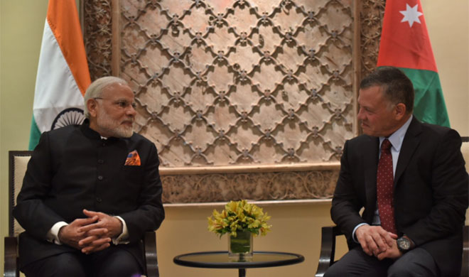 PM Modi meets King Abdullah II of Jordan PM Modi meets King Abdullah II of Jordan- India TV Hindi