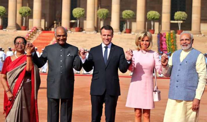Emmanuel-Macron-hold-talks-with-PM-Modi-in-Hyderabad-House Emmanuel-Macron-hold-talks-with-PM-Modi-in-Hyderabad-House- India TV Hindi