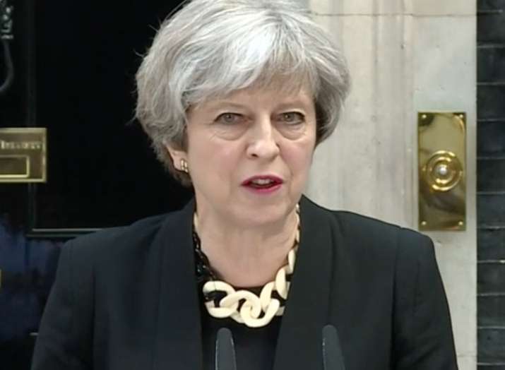 Theresa May said the attacks on Syria are ethical and... Theresa May said the attacks on Syria are ethical and...- India TV Hindi
