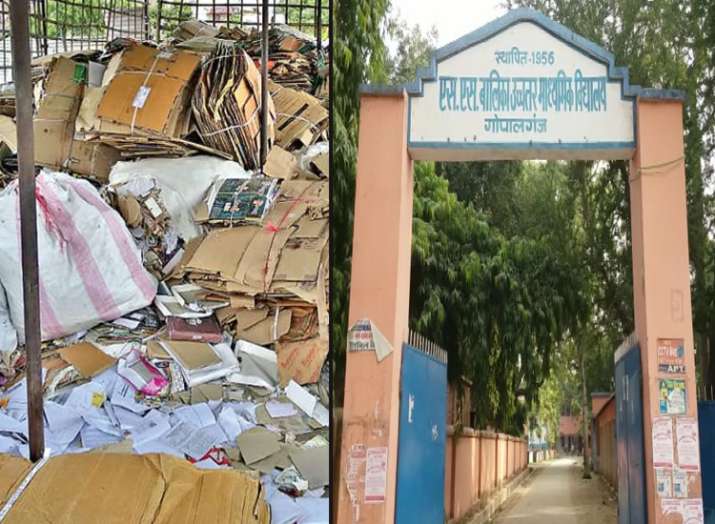 bihar board matric missing answer sheets found from... bihar board matric missing answer sheets found from...- India TV Hindi