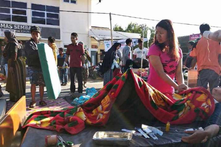 6.4 magnitude earthquake hits Lombok island of Indonesia... 6.4 magnitude earthquake hits Lombok island of Indonesia...- India TV