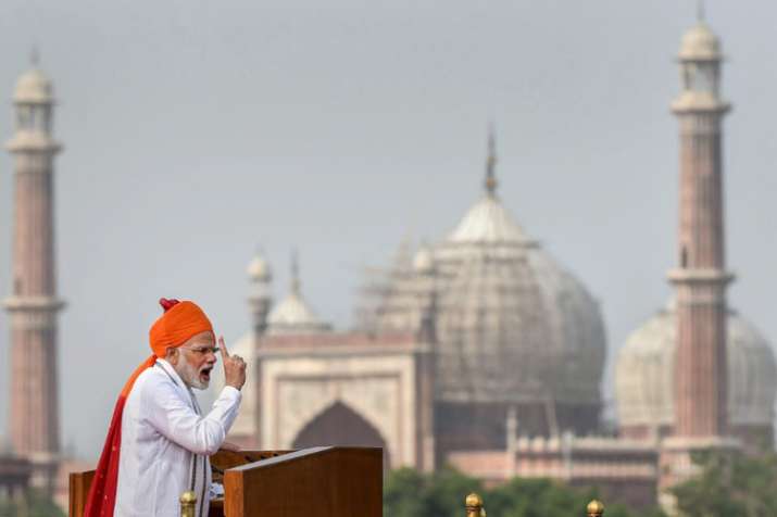 Independence day 2018: PM मोदी ने तीन तलाक विधेयक को लेकर विपक्ष पर निशाना साधा Independence day 2018: PM मोदी ने तीन तलाक विधेयक को लेकर विपक्ष पर निशाना साधा- India TV