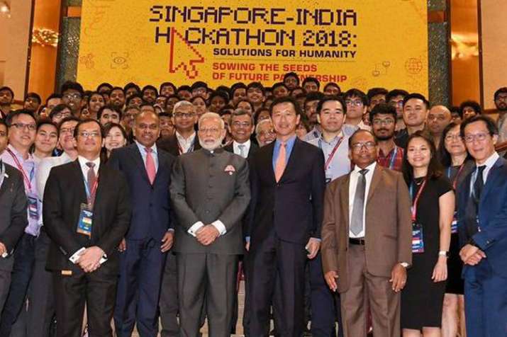 भारत-सिंगापुर हैकाथन से प्रौद्योगिकी, युवा शक्ति को मिलेगा बढ़ावा: पीएम मोदी भारत-सिंगापुर हैकाथन से प्रौद्योगिकी, युवा शक्ति को मिलेगा बढ़ावा: पीएम मोदी- India TV Hindi