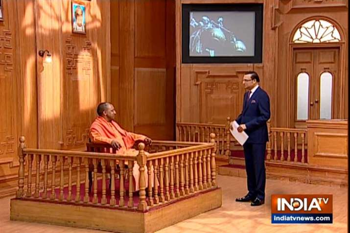 Yogi Adityanath in Aap ki Adalat Yogi Adityanath in Aap ki Adalat- India TV