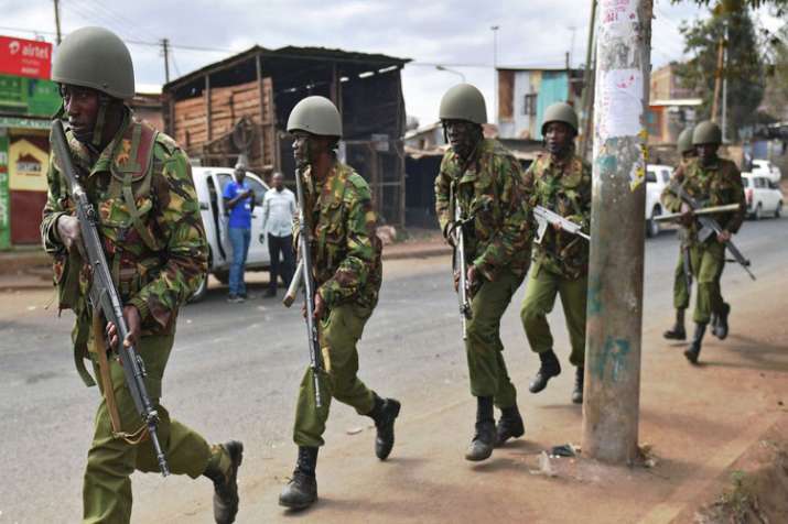 An upscale complex in Nairobi, Kenya is under attack, with a blast and heavy gunfire An upscale complex in Nairobi, Kenya is under attack, with a blast and heavy gunfire - India TV