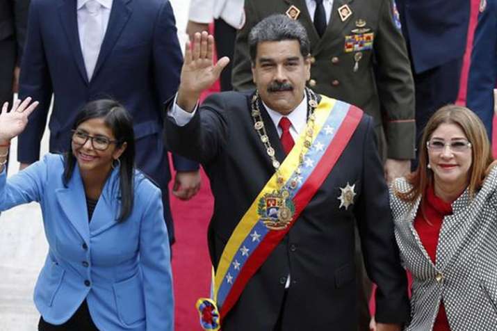 Nicolas Maduro with Vice President Delcy Rodriguez (left) | AP File Photo Nicolas Maduro with Vice President Delcy Rodriguez (left) | AP File Photo- India TV