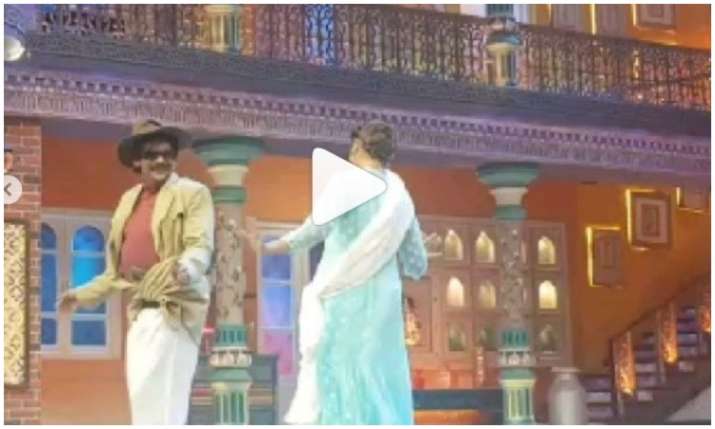 Sunil Grover and sapna choudhary Sunil Grover and sapna choudhary- India TV