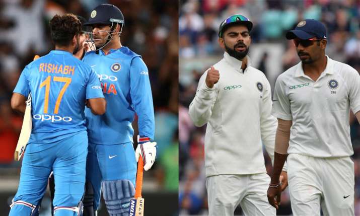 Rishabh pant and MS Dhoni (Left) jasprit bumrah And Virat Kohli (Right) Rishabh pant and MS Dhoni (Left) jasprit bumrah And Virat Kohli (Right)- India TV Hindi