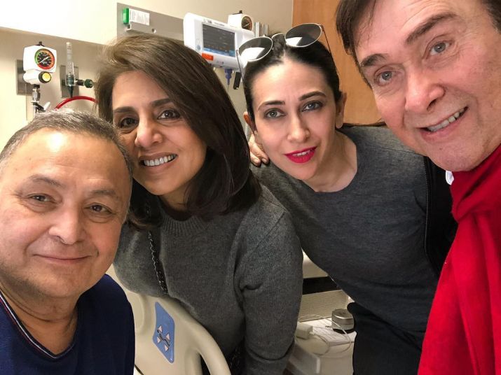 Randhir Kapoor, Karisma Kapoor, Rishi Kapoor and neetu kapoor Randhir Kapoor, Karisma Kapoor, Rishi Kapoor and neetu kapoor- India TV