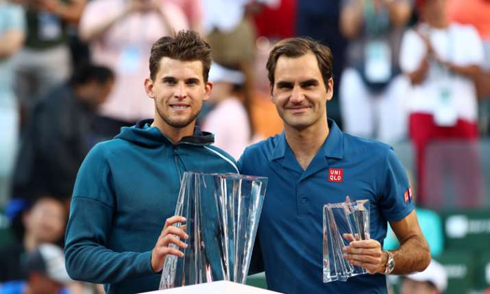 Indian Wells: फाइनल में रोजर फेडरर को हराकर डोमिनिक थीम ने जीता खिताब Indian Wells: फाइनल में रोजर फेडरर को हराकर डोमिनिक थीम ने जीता खिताब- India TV Hindi