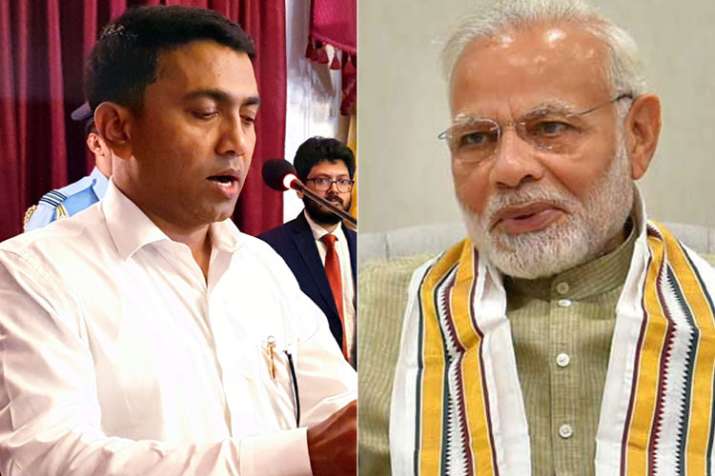 CM Pramod Sawant will boost Goa's growth trajectory, says Narendra Modi CM Pramod Sawant will boost Goa's growth trajectory, says Narendra Modi- India TV