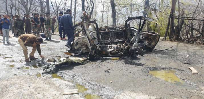 Visuals from the site of the explosion in Jammu and... Visuals from the site of the explosion in Jammu and...- India TV Hindi