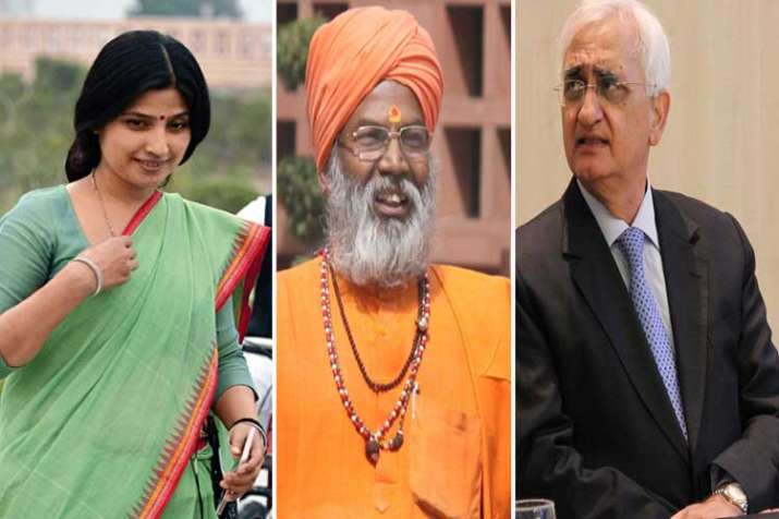 dimple yadav sakshi maharaj and salman khurshid dimple yadav sakshi maharaj and salman khurshid- India TV Hindi
