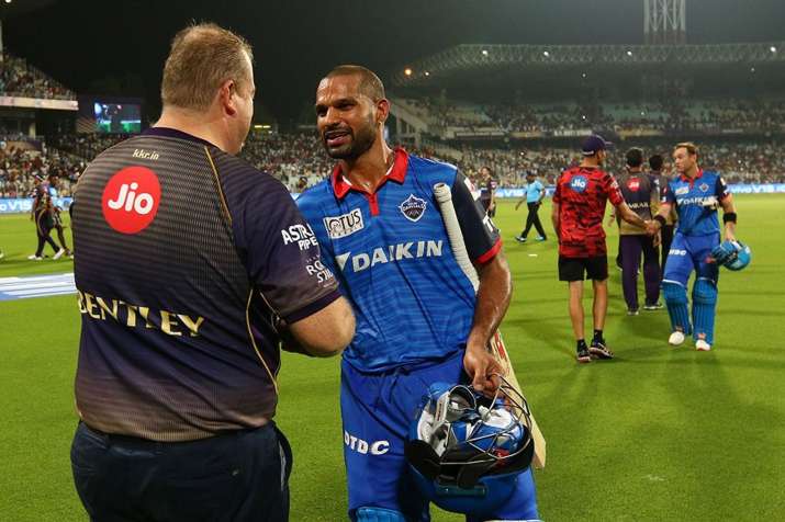 Shikhar Dhawan Missed his First T20 Century IPL 2019 Delhi Capitals Kolkata Knight riders Shikhar Dhawan Missed his First T20 Century IPL 2019 Delhi Capitals Kolkata Knight riders- India TV