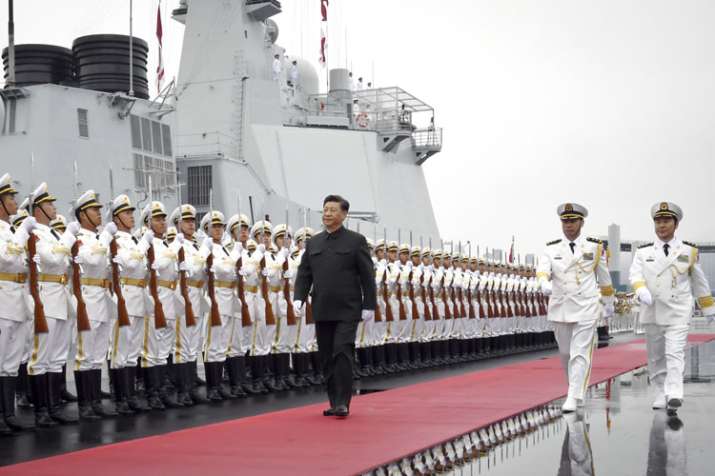 Chinese Military silent on missing Pakistan naval ships at fleet review | AP Chinese Military silent on missing Pakistan naval ships at fleet review | AP- India TV Hindi