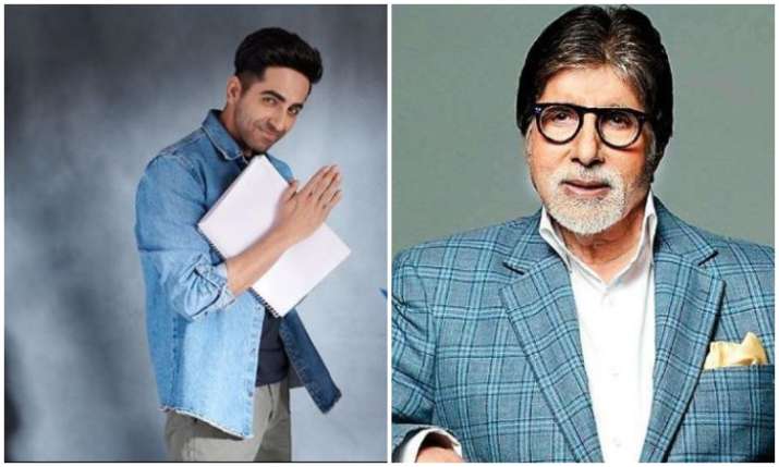 Ayushmann Khurana and Amitabh Bachchan Ayushmann Khurana and Amitabh Bachchan- India TV