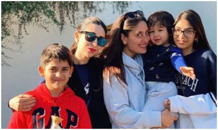 Kareena kapoor, karisma kapoor and taimur ali khan Kareena kapoor, karisma kapoor and taimur ali khan- India TV