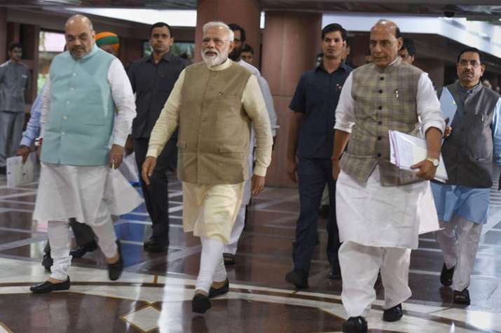 Narendra Modi, Amit Shah and Rajnath Singh | PTI File Narendra Modi, Amit Shah and Rajnath Singh | PTI File- India TV