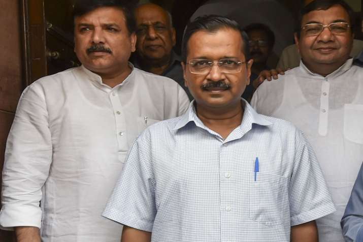 Arvind Kejriwal and other AAP leaders Arvind Kejriwal and other AAP leaders- India TV Hindi