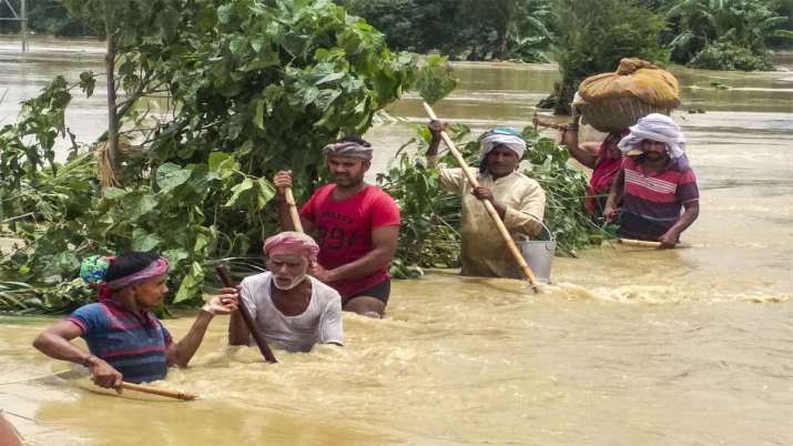 Flood in bihar and Assam