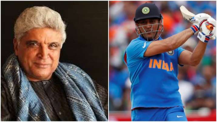 Javed Akhtar and MS Dhoni Javed Akhtar and MS Dhoni- India TV