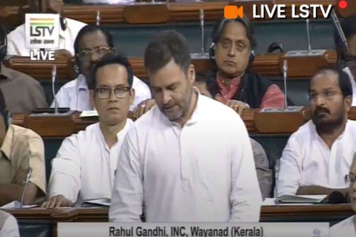 Rahul Gandhi rises farmers issue in Lok Sabha Rahul Gandhi rises farmers issue in Lok Sabha- India TV