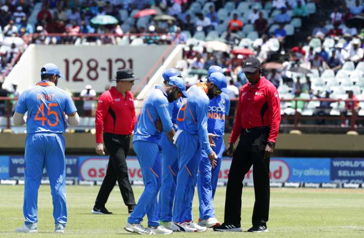 IND vs WI 1st ODI: बारिश की भेंट चढ़ा पहला वनडे मैच, 11 अगस्त को खेला जाएगा दूसरा वनडे IND vs WI 1st ODI: बारिश की भेंट चढ़ा पहला वनडे मैच, 11 अगस्त को खेला जाएगा दूसरा वनडे- India TV Hindi