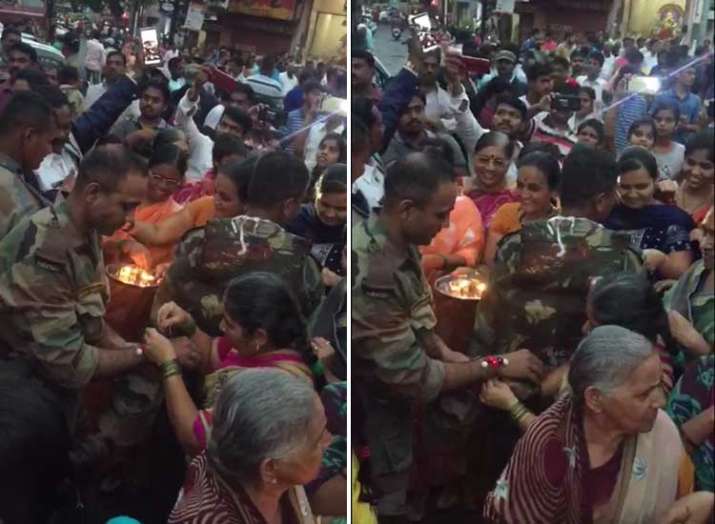 As Army jawans get ready to leave, villagers in tears in... As Army jawans get ready to leave, villagers in tears in...- India TV
