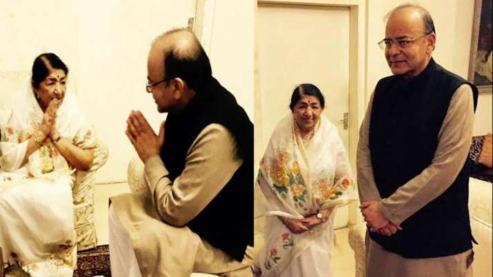 Lata Mangeshkar and Arun Jaitley Lata Mangeshkar and Arun Jaitley- India TV Hindi