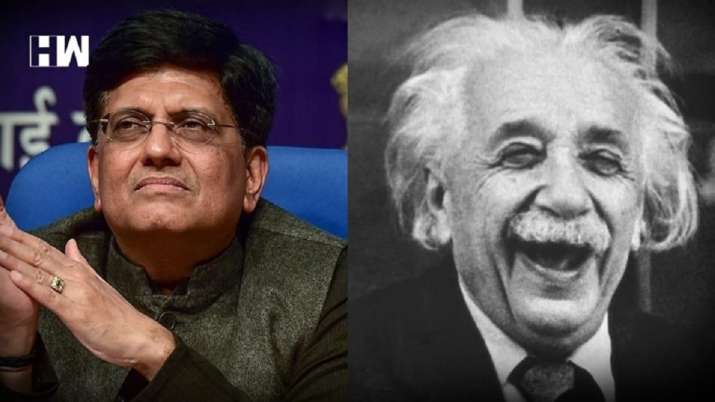 Piyush Goyal trolled for Einstein Discovered Gravity Remark Goes Viral Piyush Goyal trolled for Einstein Discovered Gravity Remark Goes Viral - India TV Paisa