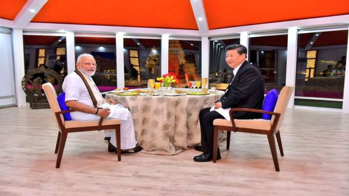 Prime Minister Narendra Modi with Chinese President Xi Jinping
