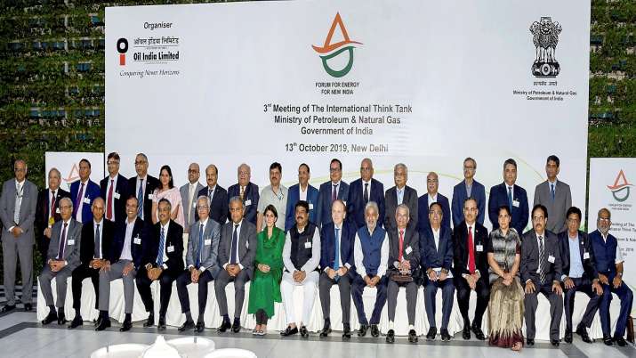 Union Minister for Petroleum & Natural Gas and Steel Dharmendra Pradhan in a group photo at the 3rd Union Minister for Petroleum & Natural Gas and Steel Dharmendra Pradhan in a group photo at the 3rd - India TV Paisa