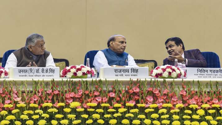 Nitin Gadkari, VK Singh, Rajnath Singh Nitin Gadkari, VK Singh, Rajnath Singh- India TV Paisa