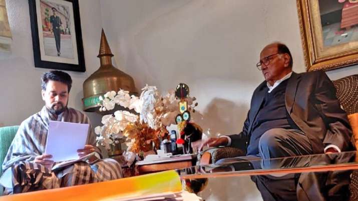 NCP Chief Sharad Pawar, Anurag Singh Thakur, PMC Bank NCP Chief Sharad Pawar, Anurag Singh Thakur, PMC Bank- India TV Paisa