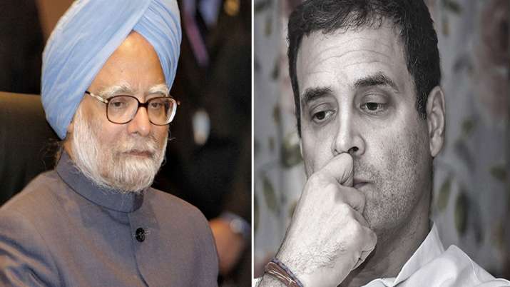 Manmohan Singh and Rahul Gandhi Manmohan Singh and Rahul Gandhi- India TV