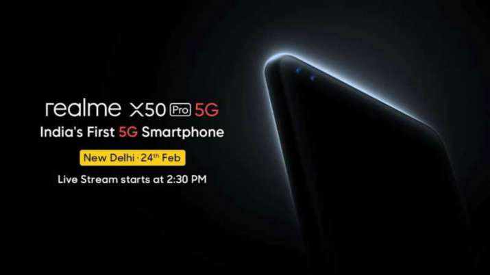 Realme X50 Pro 5G will launch in india on February 24 Realme X50 Pro 5G will launch in india on February 24- India TV Paisa