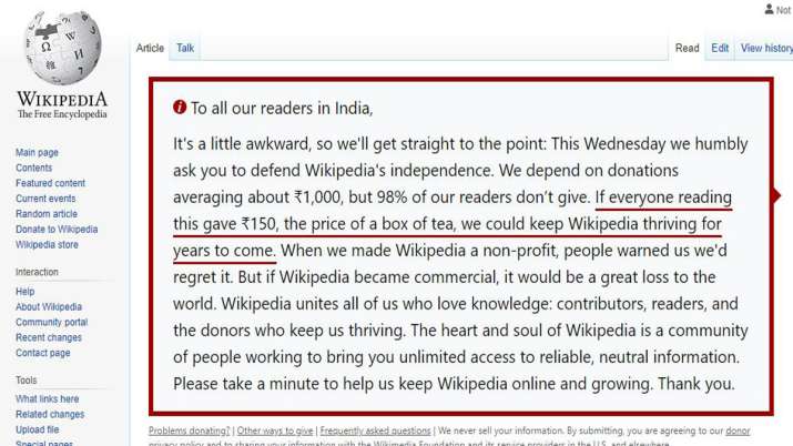 Wikipedia Wikipedia- India TV Paisa