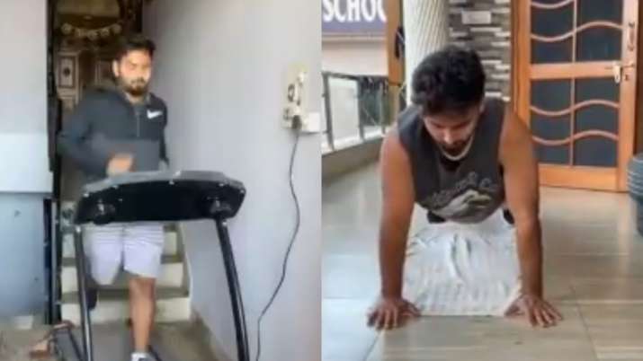 Rishabh Pant is focusing on fitness by staying at home, BCCI shared video Rishabh Pant is focusing on fitness by staying at home, BCCI shared video- India TV