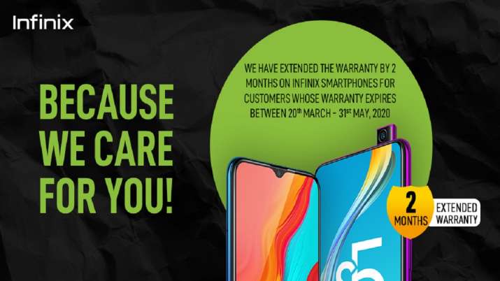 Infinix India comes forth for customers’ convenience, extends warranty by 2 months Infinix India comes forth for customers’ convenience, extends warranty by 2 months- India TV Paisa