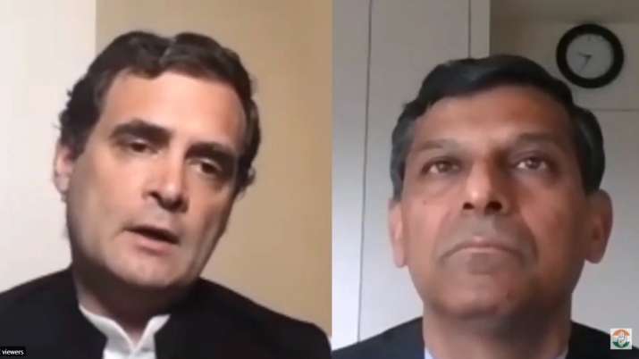 Rahul Gandhi, Dr Raghuram Rajan, former RBI Governor Rahul Gandhi, Dr Raghuram Rajan, former RBI Governor - India TV Paisa