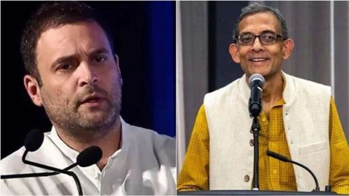 Rahul Gandhi and Abhijeet Benrjee Rahul Gandhi and Abhijeet Benrjee- India TV Paisa