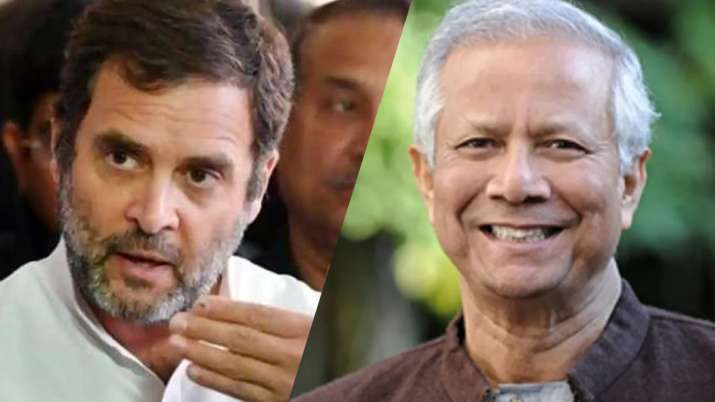 राहुल गांधी और मुहम्मद युनूस राहुल गांधी और मुहम्मद युनूस- India TV Paisa