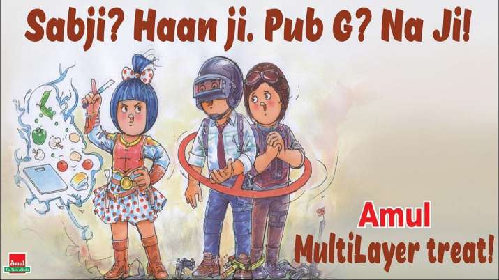 This creative of Amul on PUBG goes viral This creative of Amul on PUBG goes viral- India TV Paisa