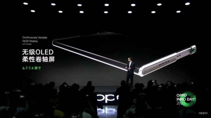 oppo unveils rollable display smartphone and AR glass oppo unveils rollable display smartphone and AR glass- India TV Paisa