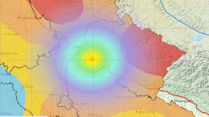 हरिद्वार के पास भूकम्प के झटके, 3.9 रही तीव्रता