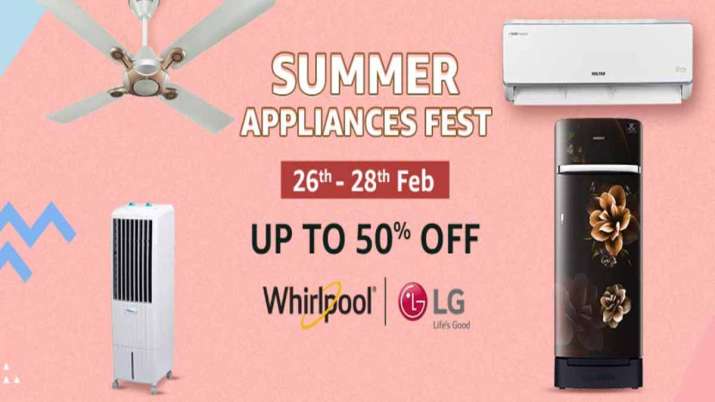 Amazon announces Summer Appliances Fest, 50pc off on ACs, refrigerators, coolers Amazon announces Summer Appliances Fest, 50pc off on ACs, refrigerators, coolers- India TV Paisa