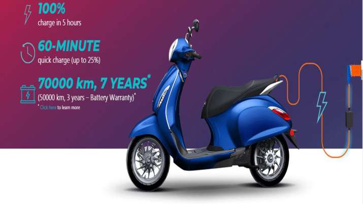 Bajaj Auto ने इलेक्ट्रिक स्कूटर चेतक की बुकिंग रोकी, आपूर्ति श्रृंखला की अनिश्चितता बना कारण Bajaj Auto ने इलेक्ट्रिक स्कूटर चेतक की बुकिंग रोकी, आपूर्ति श्रृंखला की अनिश्चितता बना कारण- India TV Paisa