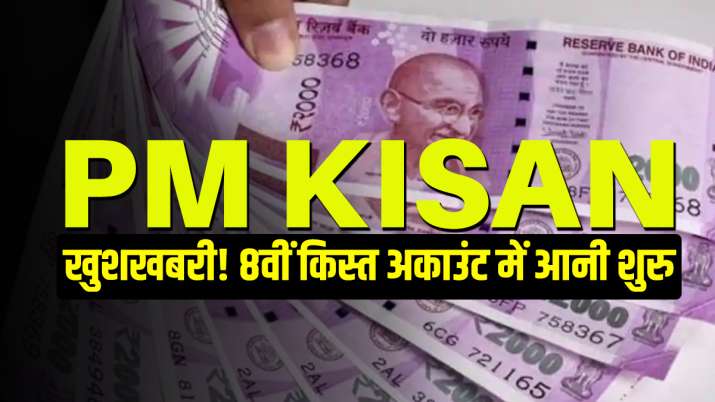 PM Kisan: खुशखबरी! 2000 रुपए की 8वीं किस्त अकाउंट में आनी शुरु, लिस्ट में ऐसे देखें अपना नाम PM Kisan: खुशखबरी! 2000 रुपए की 8वीं किस्त अकाउंट में आनी शुरु, लिस्ट में ऐसे देखें अपना नाम- India TV Paisa