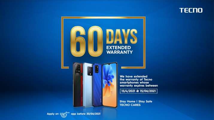 TECNO ने अपने स्मार्टफोन के लिए 60 दिनों की वारंटी विस्तार नीति की घोषणा की TECNO ने अपने स्मार्टफोन के लिए 60 दिनों की वारंटी विस्तार नीति की घोषणा की- India TV Paisa